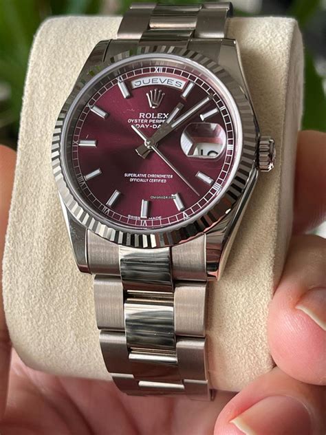 rolex cherry dial|cherry red Rolex.